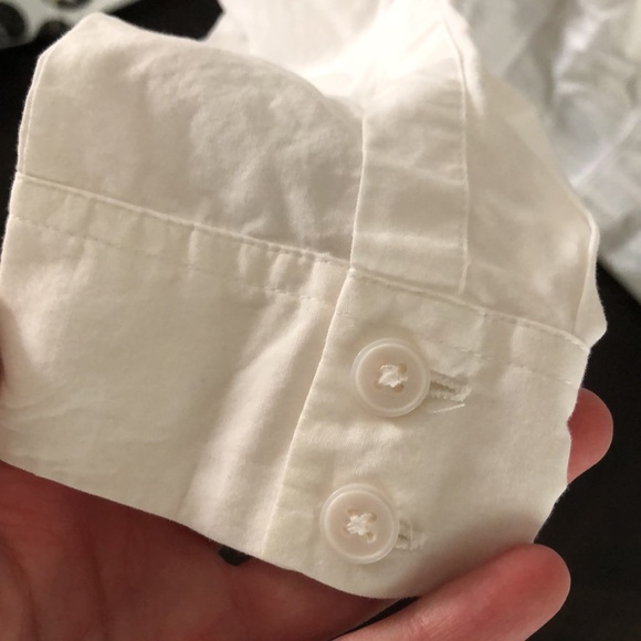 Ann Taylor Loft Jeweled White Button Up - Picture 7 of 9